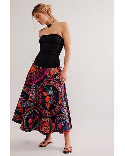 Free People Better Together Midi Dress - Red