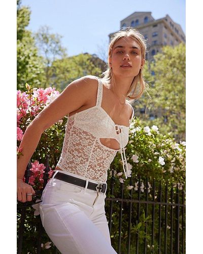Intimately By Free People Strike A Pose Bodysuit - White