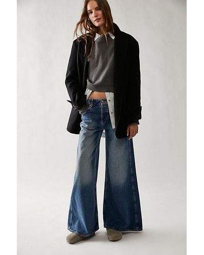 Free People Lovefool Low-rise Jeans - Blue