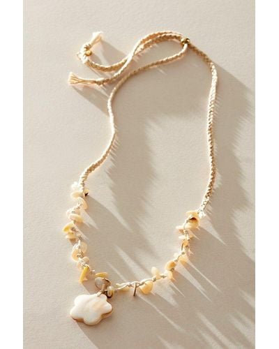 Ariana Ost Sway Long Strand Necklace - Natural