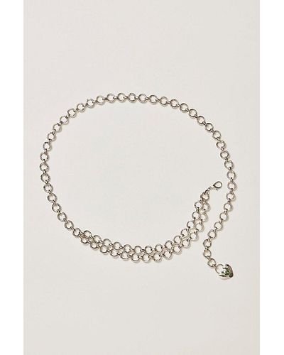 Free People Timeless Chain Belt - Natural
