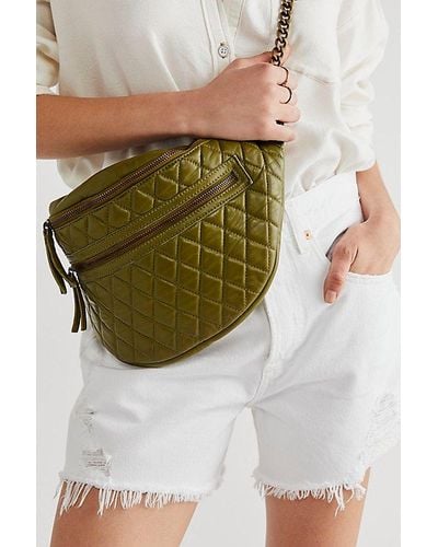 Free People Quin Quilted Sling - Green