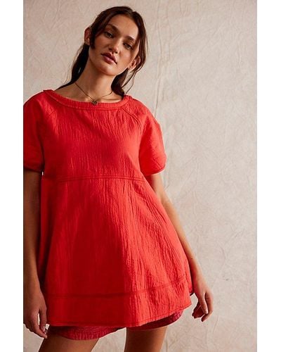 Free People Sunset City Top - Red