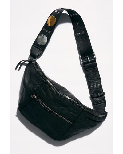 Free People Wilder Embellished Sling Bag By Fp Collection - Black