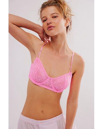 Intimately By Free People Care Fp Reya Lace Underwire Bra - Pink