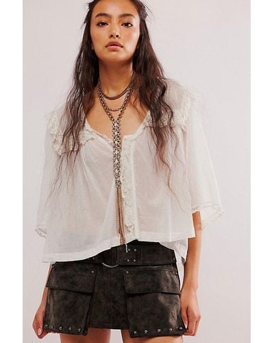 Free People Evelyn Necklace - Grey
