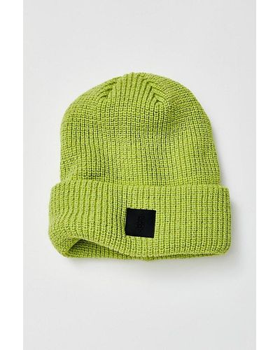 Free People Let's Race Fleece Lined Recycled Yarn Beanie - Green