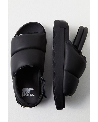 Free People Viibe Slingback Sandals - Black