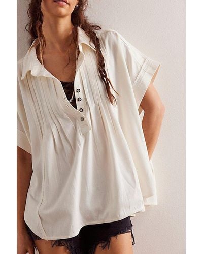 Free People We The Free Classic Shirt - Natural