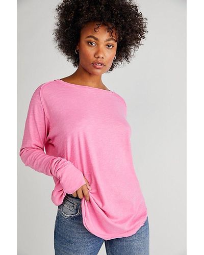 Free People Arden Tee - Pink