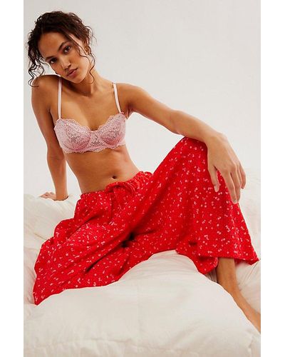 Intimately By Free People Coming Home Culotte - Red
