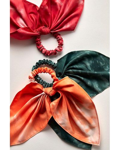 Free People Tied Together With A Smile Scrunchie - Red