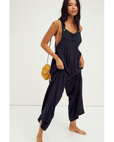 Free People Sun-drenched Overalls - Blue