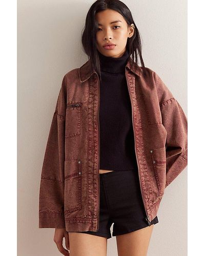 Free People We The Free Easy That Canvas Jacket - Brown