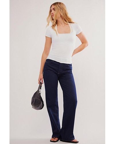 Intimately By Free People Clean Lines Sunfade Ba - Blue