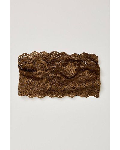 Free People Blairs Lace Soft Headband - Brown