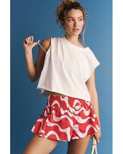 Fp Movement Get Your Flirt On Printed Shorts - Red
