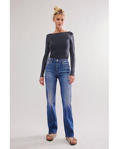 RE/DONE '90S High-Rise Loose Jeans - Blue