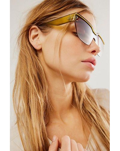 Free People Amber Rimless Sunglasses - Brown