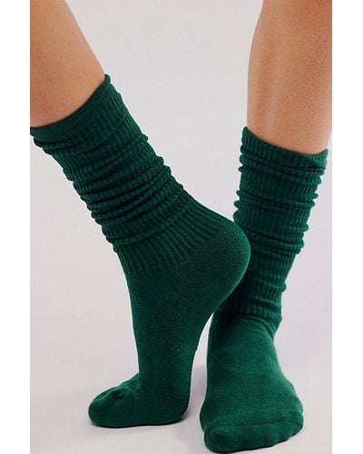 American Trench Tall Solid Tube Socks - Green
