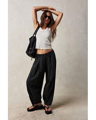 Free People To The Sky Parachute Pants At In Black, Size: Xs
