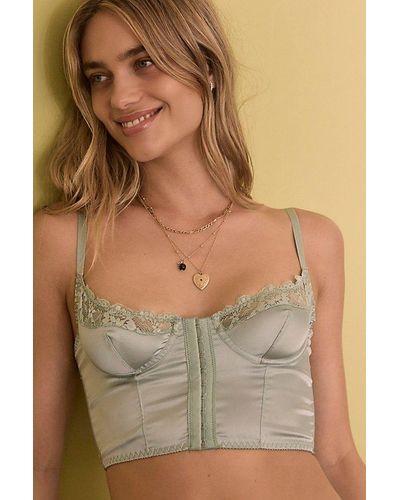 KAT THE LABEL Bowie Bustier Top - Green
