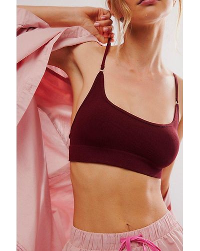 Intimately By Free People Avery Seamless Bralette - Red