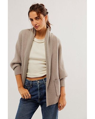 Free People Everyday Cocoon Poncho - Natural