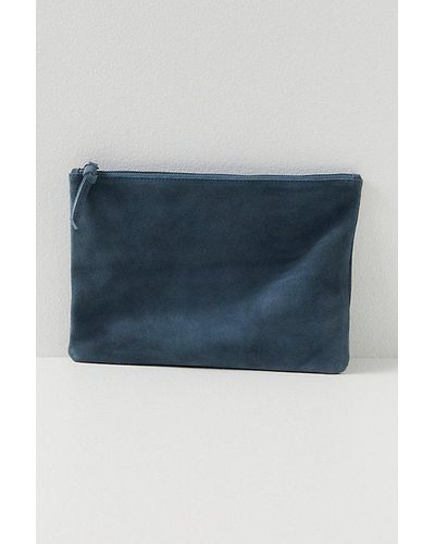 Free People Large Pocket Pouch - Blue
