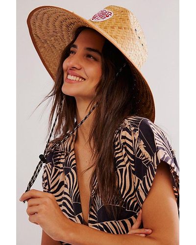 Free People Summer Love Lifeguard Hat - Brown