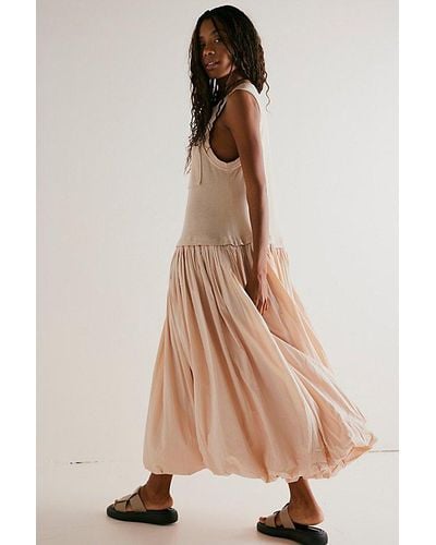 Free People Calla Lilly Dress At In Sandstone, Size: Small - Pink