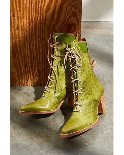Free People We The Free Canyon Lace Up Boots - Yellow