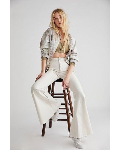 Free People Just Float On Flare Jeans - White