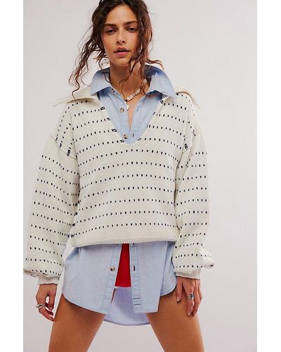 Free People We The Free Spot On Polo - Grey