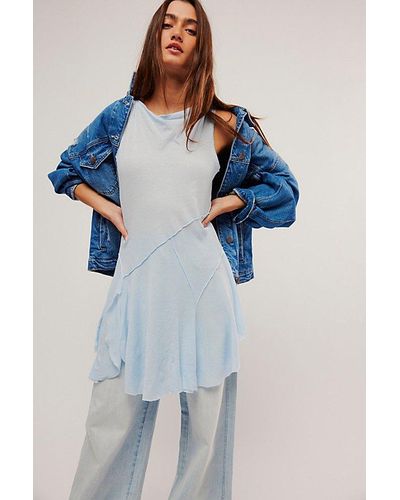 Free People Sing Out Loud Tunic - Blue