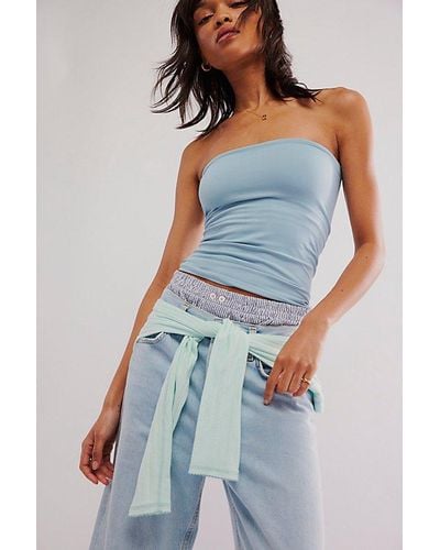 Intimately By Free People The Carrie Tube Top - Blue