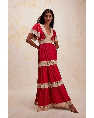 Spell Ocean Gown At Free People In Red Rouge, Size: Xs