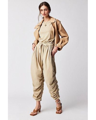 Free People Mixed Media One-Piece - Natural
