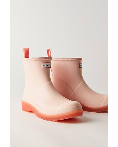 Free People Hunter Play Short Translucent Wellies - Pink