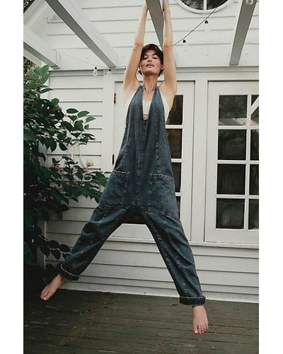 Free People High Roller Jumpsuit - Grey