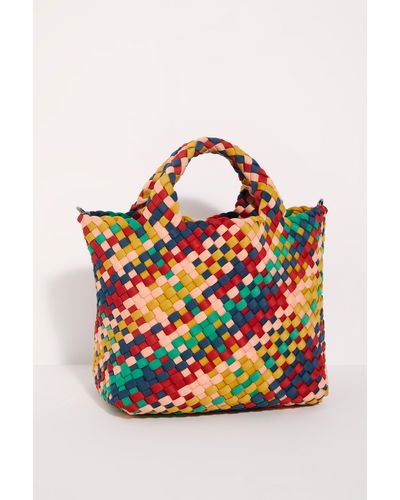 Free People Orchila Woven Fabric Crossbody By Naghedi - Multicolour