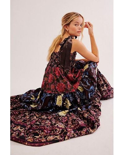 Free People Bluebell Maxi At In Black Combo, Size: Xs - Multicolor