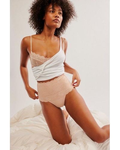 Free People Never Say Never Shaper Thong - Brown