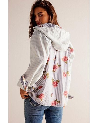 Free People We The Free About To Slide Hoodie Shirt - Natural