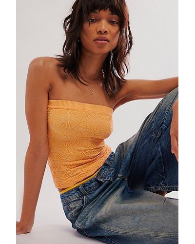 Intimately By Free People Love Letter Tube Top - Blue
