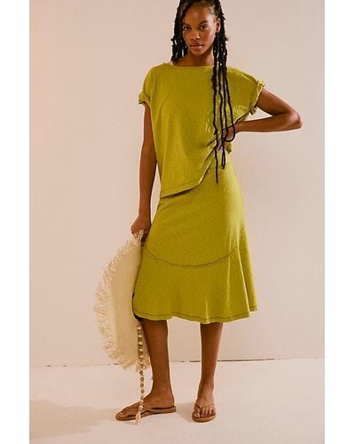 Free People Charmaine Skirt Set - Yellow