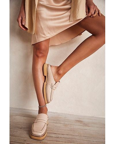 Free People Lilith Loafer Mules - Natural