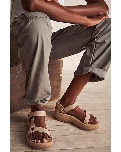 Teva Hurricane Xlt Ampsole Sandals At Free People In Sesame, Size: Us 7 - Multicolor