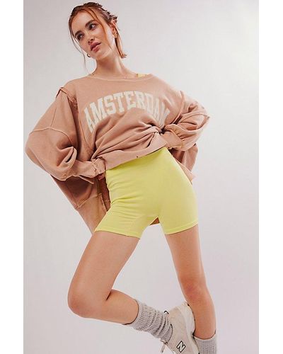 Intimately By Free People Softest Soft Knit Shorts - Yellow