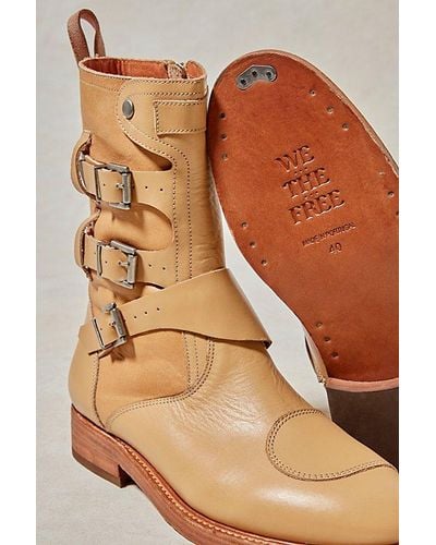 Free People We The Free Dusty Buckle Boots - Brown